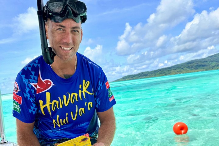 Raiatea Tahaa 1/2 dag koralhave snorkling / cruise venligt