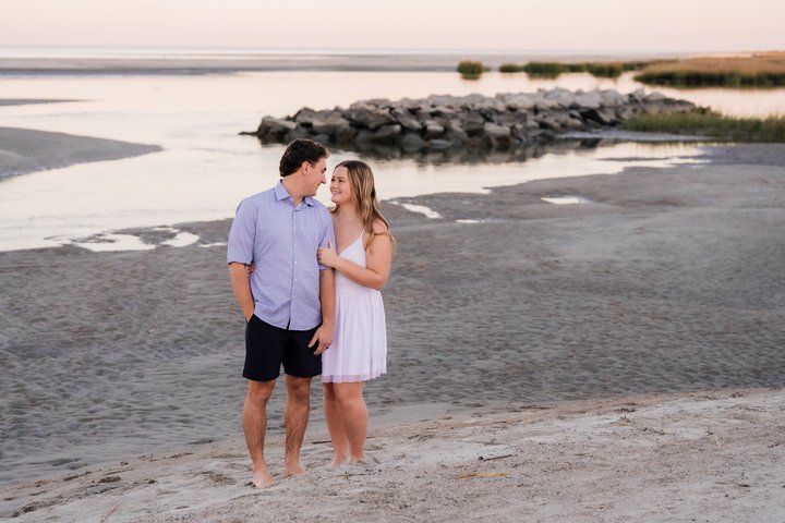 Séance privée de photos de vacances avec photographe à Tybee Island