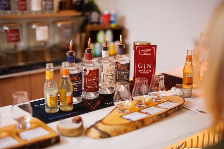 Aviemore Cairngorm Gin og chokolade smagsoplevelse