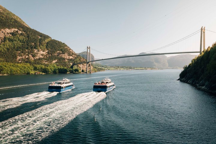 Croisière électrique de Stavanger au fjord jusqu'au Lysefjord et Preikestolen