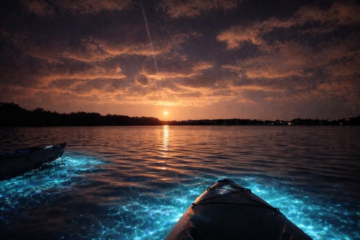 Kajakkturer og utleie. Delfiner, sjøkuer og bioluminescens!