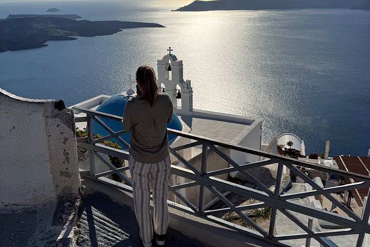 Excursión por la costa de Santorini: Tour privado con posible recogida en el puerto