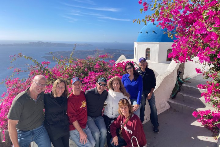 Excursión por la costa de Santorini: Tour privado con posible recogida en el puerto