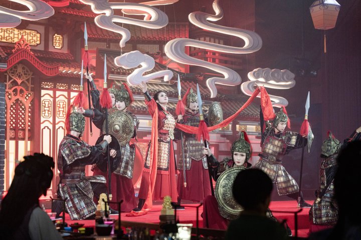 Guangzhou Lingnan Culture Festin avec Opéra Cantonais