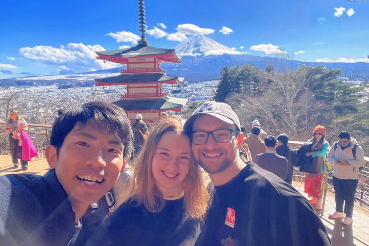 Spectaculaire croisière sur le mont Fuji et le lac, nouilles faisant l'expérience