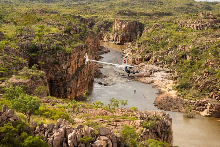 Nitmiluk Heli Kunstavontuur Scenic Flight en Aboriginal Art Tour