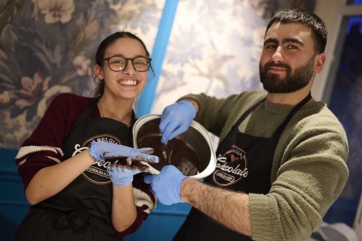 1.5h Laboratorio di produzione di tartufi e cioccolata calda a Gand