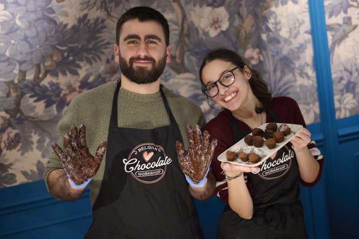 1.5h Laboratorio di produzione di tartufi e cioccolata calda a Gand