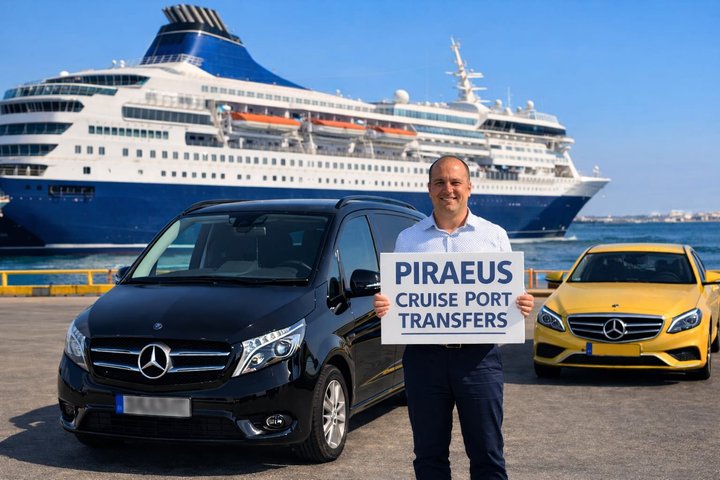 Traslado privado desde el puerto de cruceros del Pireo a Atenas