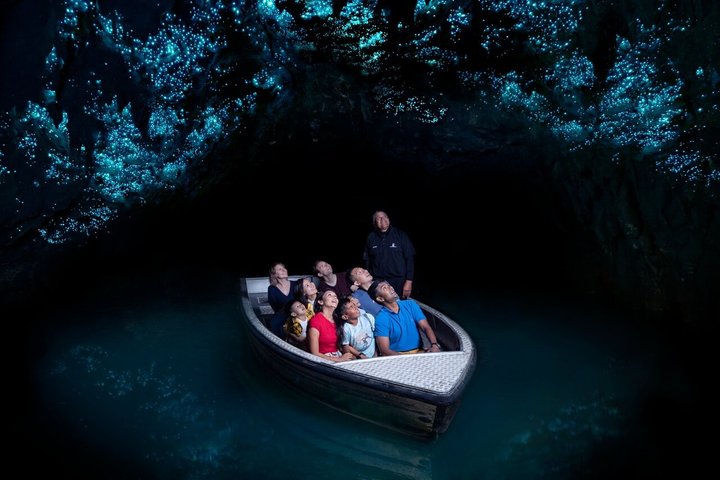 Visita guiada a las cuevas de Hobbiton y Waitomo desde Auckland con almuerzo