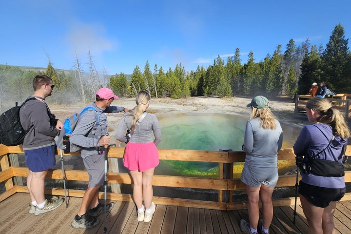 Excursão de caminhada de 6 milhas no gêiser em Yellowstone com almoço