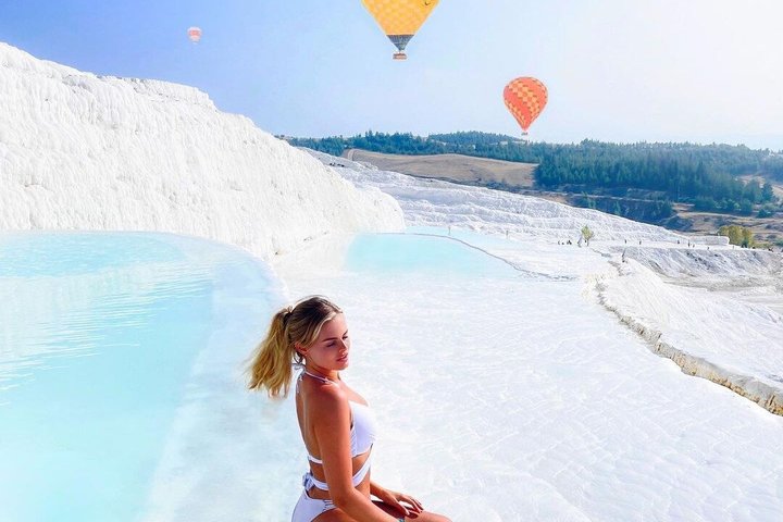 Excursão de dia inteiro a Marmaris Pamukkale com passeio de balão de ar quente