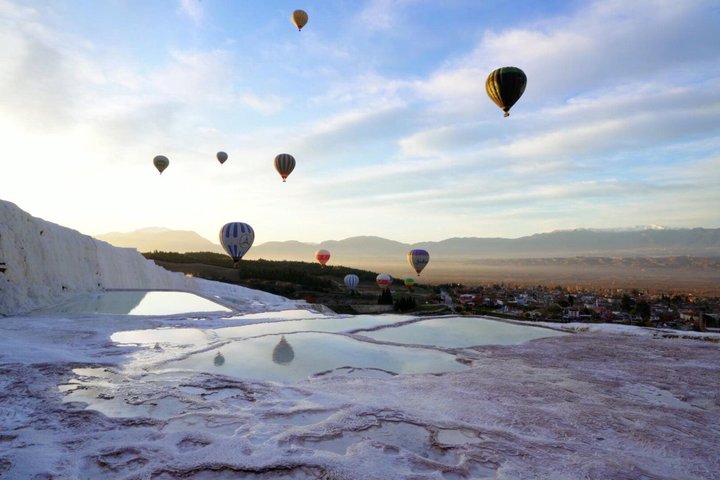 Excursão de dia inteiro a Marmaris Pamukkale com passeio de balão de ar quente