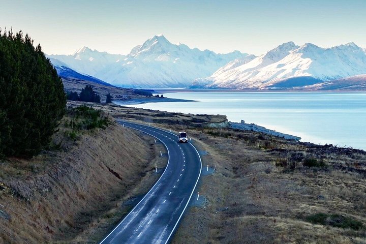 Aoraki Mt. Cook National Park Grupptur från Queenstown
