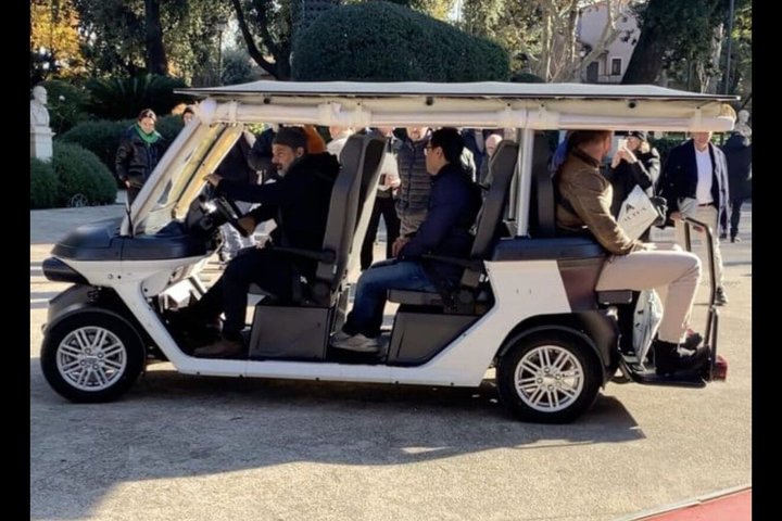 Roma privat golfbil med henting fra hotellet og hjemmelaget iskrem