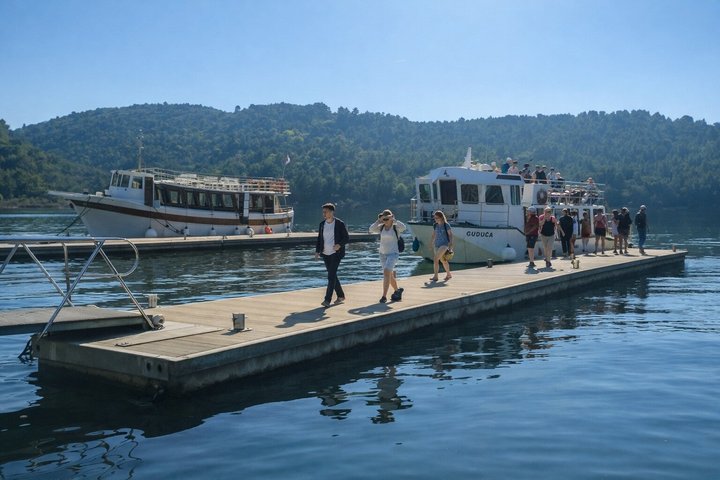 Da Trogir, Seget, Okrug: Cascate di Krka & tour culturale di Sebenico