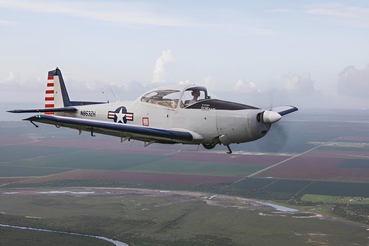 Tour panoramico privato del Texas meridionale in un aereo storico
