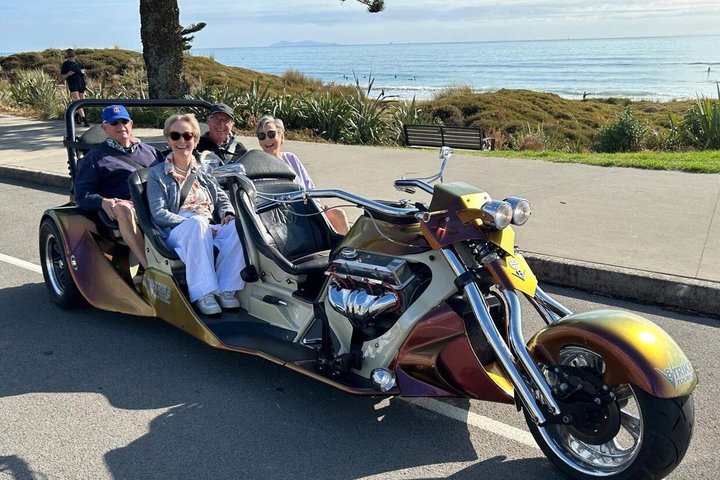 TAURANGA SHORE EXCURSION : V8 TRIKE - 1,5 timers by eller naturskjønne tur