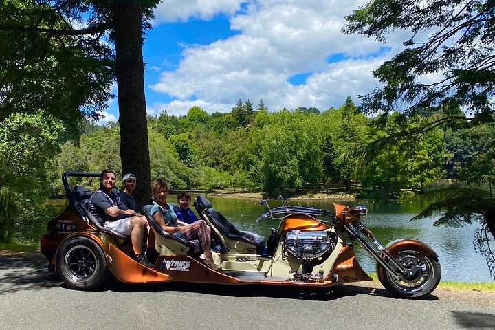 TAURANGA SHORE EXCURSION : V8 TRIKE - 1,5 timers by eller naturskjønne tur