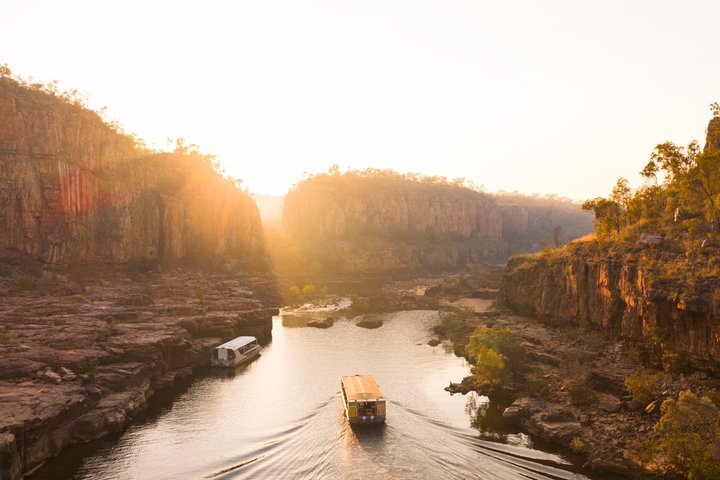 Nitmiluk (Katherine) Gorge Excursão de barco com jantar ao pôr do sol de 3,5 horas
