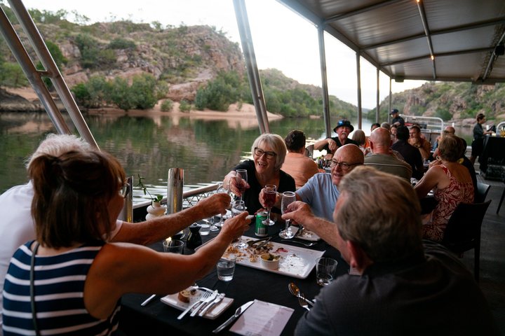 Nitmiluk (Katherine) Gorge Excursão de barco com jantar ao pôr do sol de 3,5 horas