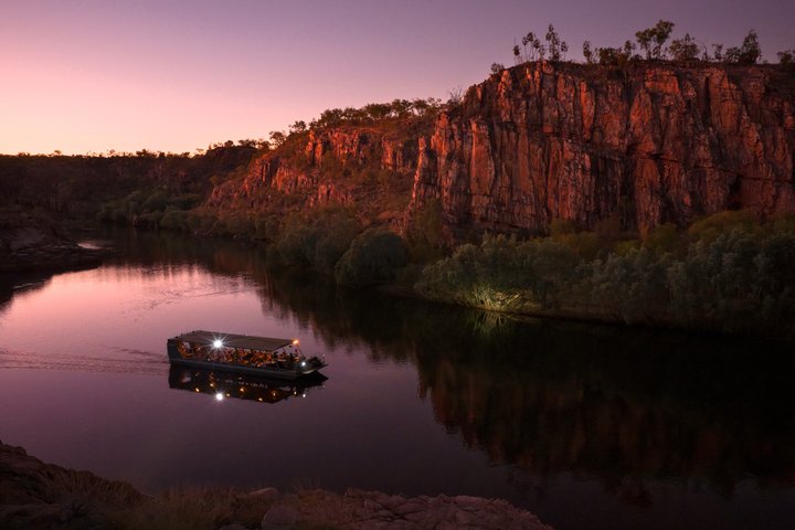 Nitmiluk (Katherine) Gorge Excursão de barco com jantar ao pôr do sol de 3,5 horas