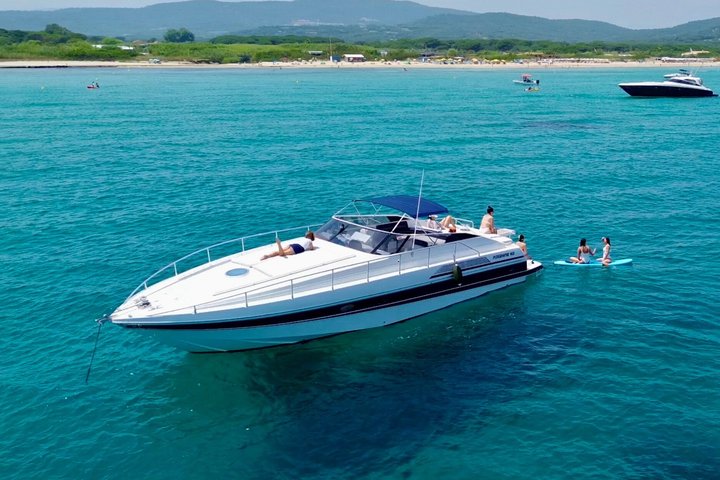 Alquiler de yate privado de medio día en nuestro Pershing 40 en Saint Tropez