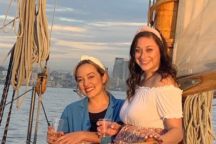 San Diego Segeln Sonnenuntergang und Nachmittag Klassische Yacht