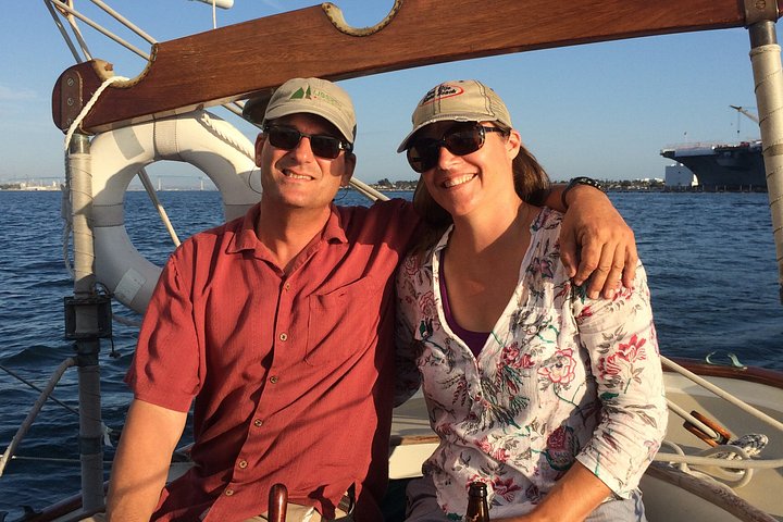 San Diego Segeln Sonnenuntergang und Nachmittag Klassische Yacht