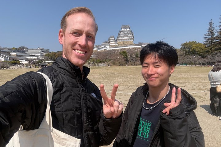 Himeji Castle tur med en lokal universitets student Guide