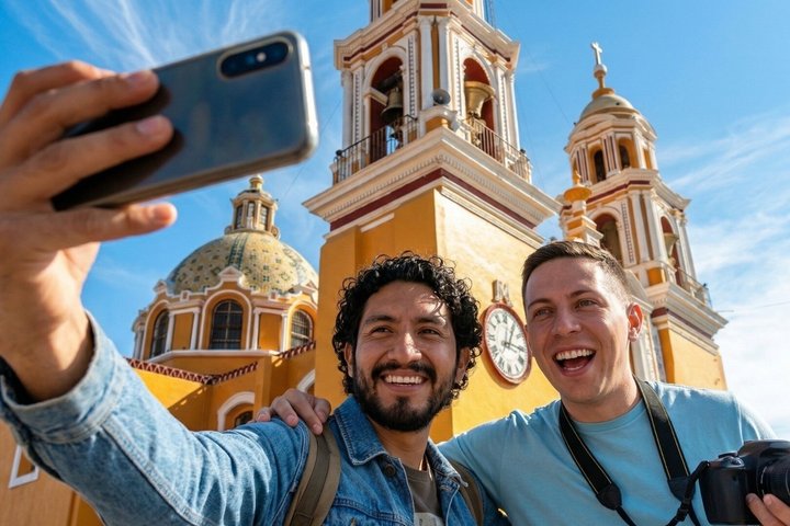 Vanuit Puebla: Privétour naar Cholula en Atlixco all inclusive