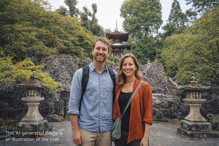 Otsu : Tempio di pietra sacra di Ishiyama-dera sul lago Biwa