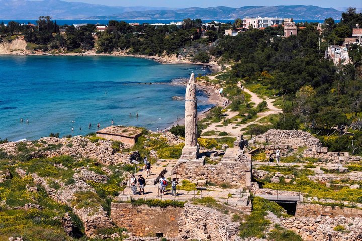 Croisière à Athènes: Agistri, Moni/Metopi, Égine avec déjeuner et boissons