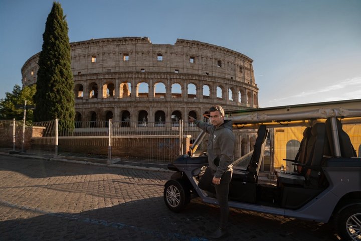 Roma privat golfbil med henting fra hotellet og hjemmelaget iskrem