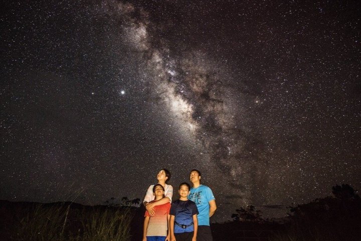 Visite nocturne du ciel étoilé et de la jungle de l'île d'Okinawa Iriomote, planétarium naturel et créatures tropicales rares
