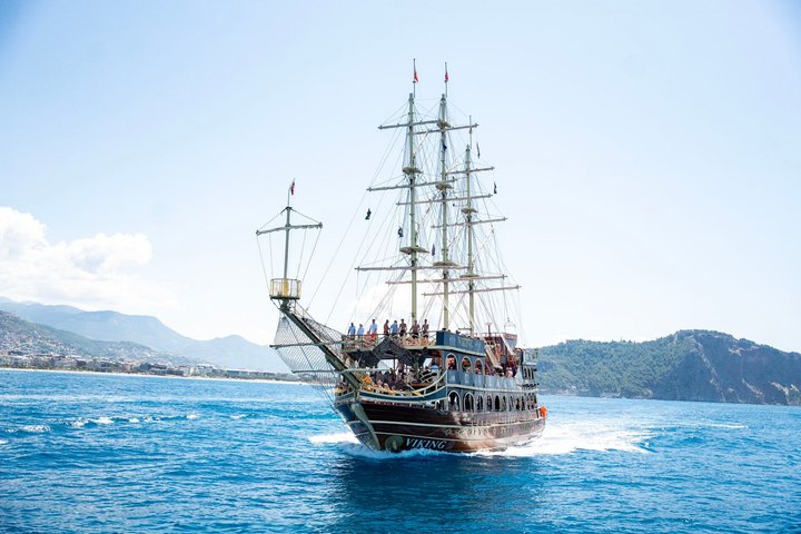 Alanya All Inclusive Piratbåttur med hotelltransport
