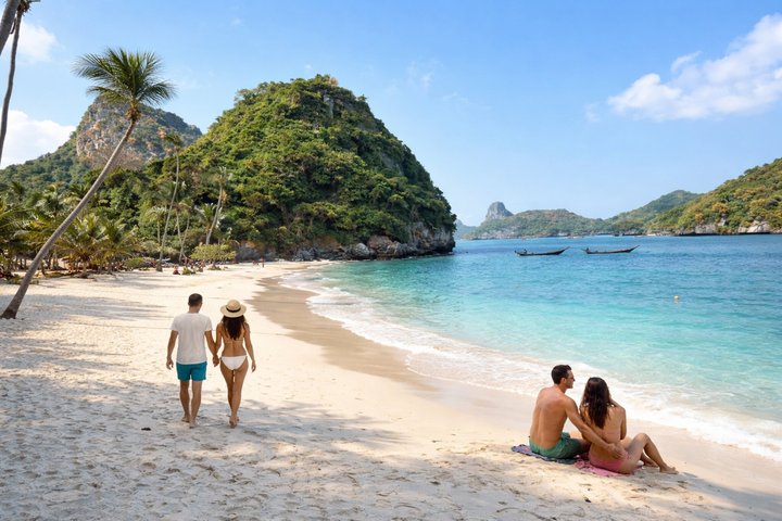 Koh Samui: Parco Nazionale Marino di Angthong 42 - Tour in motoscafo dell'isola
