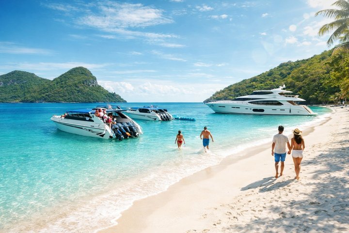 Koh Samui: Parco Nazionale Marino di Angthong 42 - Tour in motoscafo dell'isola