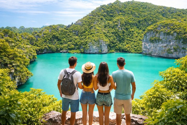 Koh Samui: Parco Nazionale Marino di Angthong 42 - Tour in motoscafo dell'isola