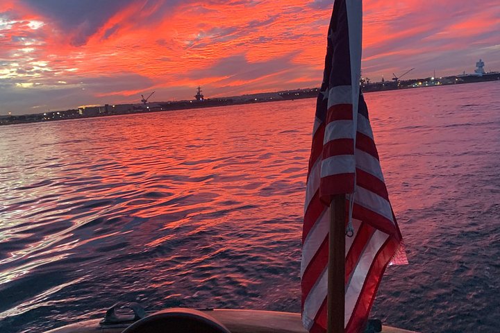 San Diego Segeln Sonnenuntergang und Nachmittag Klassische Yacht