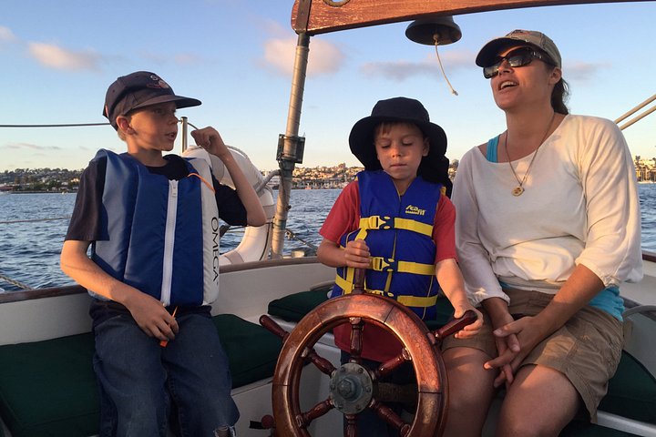 San Diego Segeln Sonnenuntergang und Nachmittag Klassische Yacht