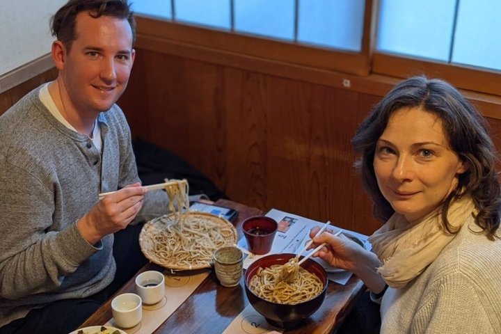 Privé elektrische fietstour & Soba-lunch