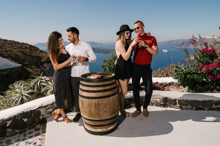 Tour enológico Santorini : Visita 3 Bodegas Locales con Catas