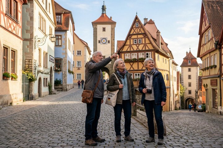 Privater Rundgang durch Rothenburg Mittelalterliches Altstadt Kulturerbe