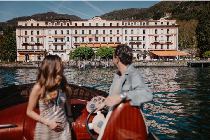 Private Comer See-Tour auf einem klassischen Holzboot