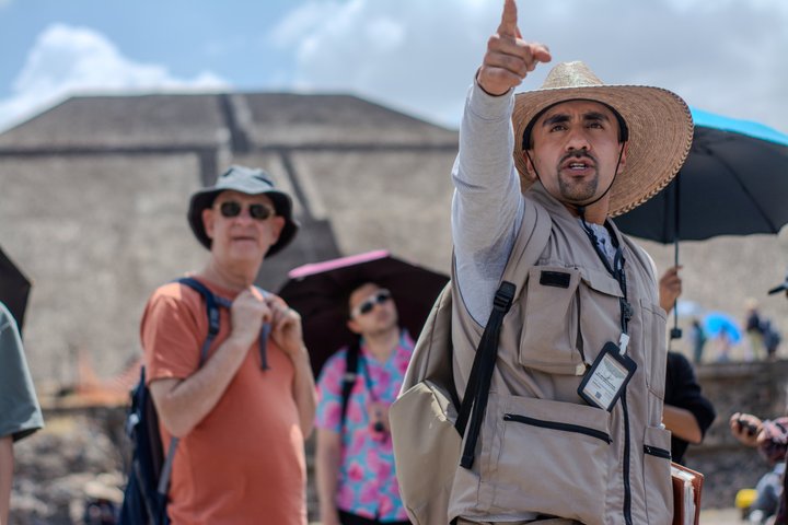 Ballongfly + Grotta frokost + Teotihuacan tur fra Mexico City