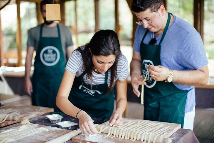 Aula de Pizza ou Massa com Sorvete em uma Fazenda Toscana em Florença