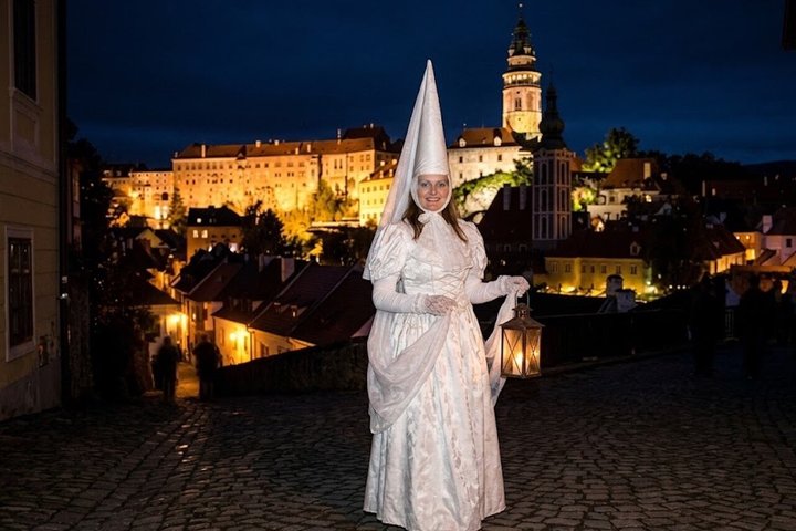 Tour nocturno de Krumlov : Paseo nocturno de la Dama Blanca