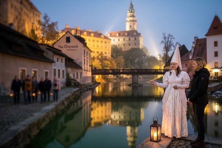 Tour nocturno de Krumlov : Paseo nocturno de la Dama Blanca