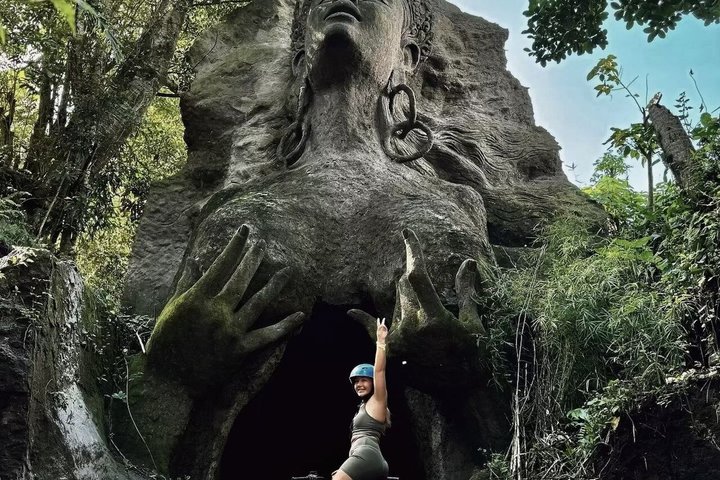 Bali ATV Fahrt Ubud Wasserfall, Reisfeld, Fluss, KingKong-Tempel Höhle